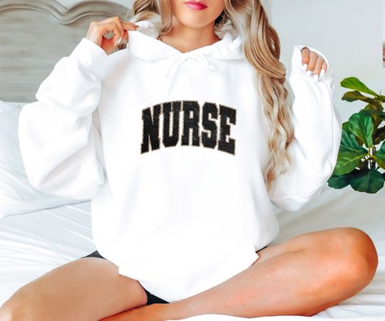 Nurse Hoodie, Leopard Nurse Hoodie, Gift For Nurse, Future Nurse Hoodie