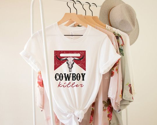 Cowboy Killer T-Shirt, Cowgirl Shirt, Country Shirt, Western Shirt, Southern Shirt, Country Girl, Vintage Tee, Boho Shirt, Retro Shirt,Rodeo