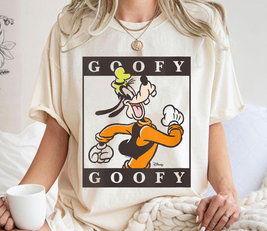 Goofy Type Block Shirt, Mickey and Friends T-Shirt, Disney Family Vacation, Disneyland Trip
