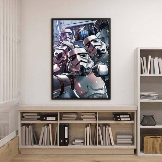 Stormtrooper Selfie Poster | Stormtrooper Poster | Darth Vader Stormtrooper Poster