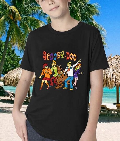 Toddler & Youth T-shirt, Scooby-Doo Shirt,Kids Heavy Cotton Tee