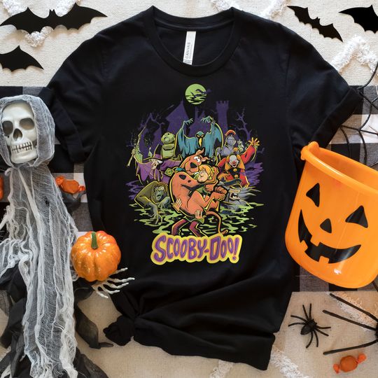 Vintage Scooby Doo Comfort Colors Sweatshirt, Scooby Doo Halloween Hoodie, Horror Movie Tshirt, Halloween Party Shirt, Best Tee Gift for Kid