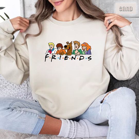 Vintage Friends Scooby Doo Sweatshirt, Scooby Doo Best Day Ever Shirt, Cartoon Scooby Doo Friends Sweater, Friends Tee, Scooby Doo Tee