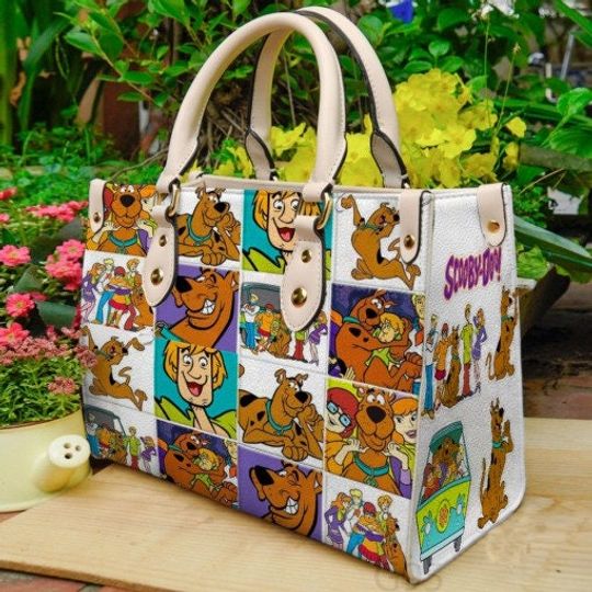 Scooby- Doo Handbag, Scooby Doo Icons Handbag, Anniversary Scooby Handbag, Disney Leatherr Handbag, Shoulder Handbag, Gift For Disney Fans