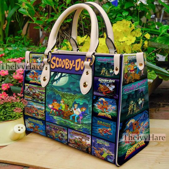 Scooby Doo Vintage Leather Handbag, Scooby Doo Leather Bag, Scooby Doo Top Handle Bag, Vintage HandBag, Crossbody Bag, Shoulder Bag