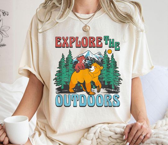 Brother Bear Shirt, Explore The Outdoors T-shirt, Kenai and Koda Bear Disney T-shirt