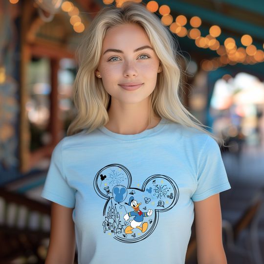 Donald Duck Ears Shirt, Disneyland Family T-shirt, Disneyworld Matching Gift