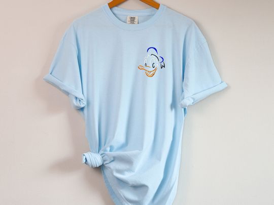 Donald Duck Embroidered Tshirt, Donald Sweatshirt, Disney World Shirt