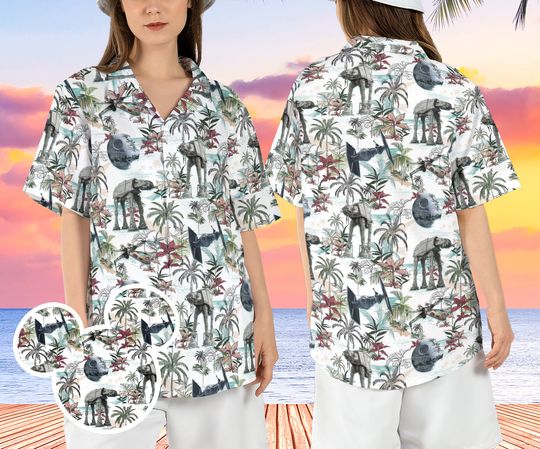 Star Wars Spaceships Beach Hawaiian Shirt, Star Battleships Tropical Hawaii Shirt