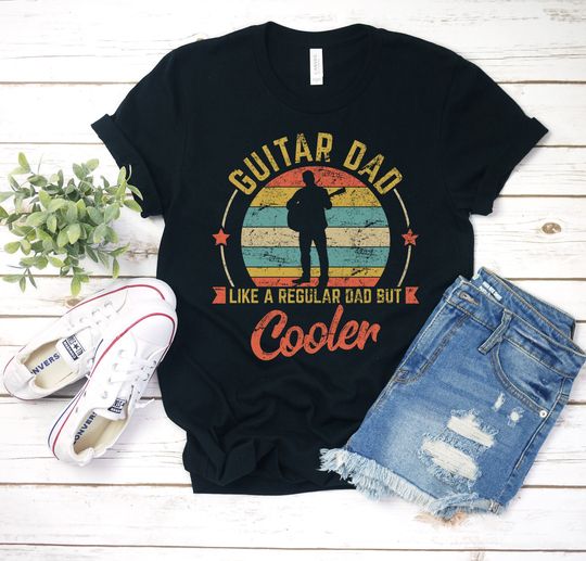 Cool Guitar Dad Shirt / Guitar Dad Gift / Gift For Guitar Dad / Best Guitar Dad / Dad Guitarist Tee