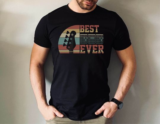 Best Guitar Dad Ever T-shirt, Music Dad Gift Tee, Gift for Dad Guitarist Shirt, Father's Day Gift for Guitarist Tee, Father's Day Gift Shirt