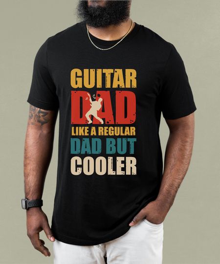 Guitar Dad Shirt, Father's Day Gifts,Gift for Guitarist,Guitar Dad Gift,Musician Dad,Guitarist Dad Birthday Gift Tshirt,Cool Guitar Dad tee