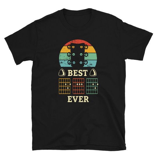 Guitar Dad Shirt - Dad Guitar Chords Shirt - Fathers Day Guitarist Gift -  Bassist Shirt - Bass Guitar Player Tee - Guitar Player Dad Shirt