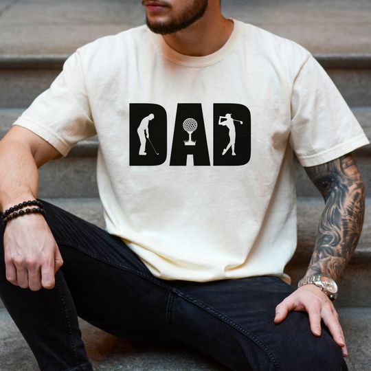 Dad Golf Fun Dad Shirts for Men for Dad Gift and Father's Day T-Shirt Outfit, Gift for Dad from Son and Daughter, Father's Day Golfer Gift