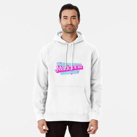 MADONNA - Barbie Style Name Tag Design Pullover Hoodie