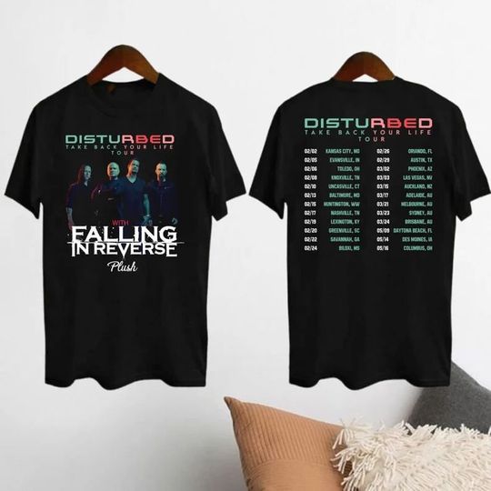 Graphic Disturbed 2024 Tour Shirt, Disturbed Take Back
