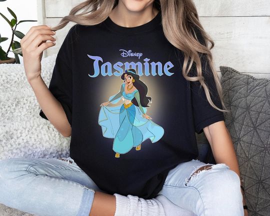 Vintage Disney Jasmine , Walt Disney Princess Shirt, Aladdin Shirt, Disneyworld Shirts, Disney Princess Kid Shirts
