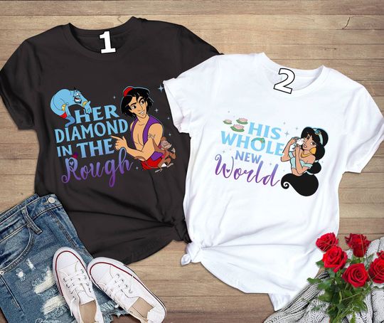 Aladin Movie Shirt | Aladin Couple Matching Shirt | Aladin Couple Movie Shirt | Aladin Jasmine Tee | Magic Kingdom