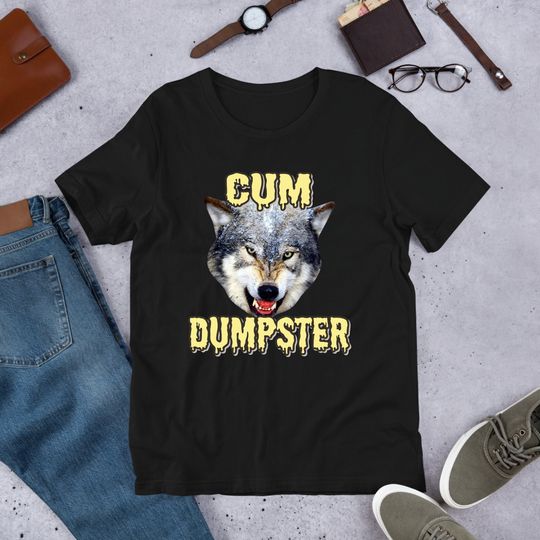 Dumpster Wolf Meme, Funny Wolf Meme Shirt, Furry Shirt, Wolf Lover Gift
