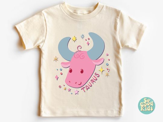 Taurus Kids Shirt, Zodiac Toddler Shirt, Newborn Gift Idea
