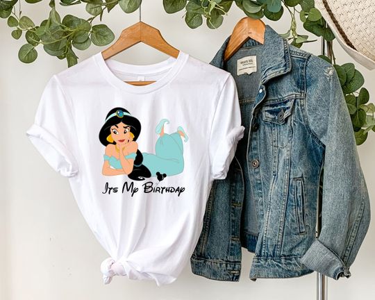Disney Birthday Shirt, Jasmine Princess T-Shirt, Disney Princess Shirt, Disney Shirts, It's My Birthday Shirts, Custom Shirts, Kids Shirt