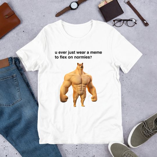 Swole Doge Dog, Funny Dog Meme Shirt