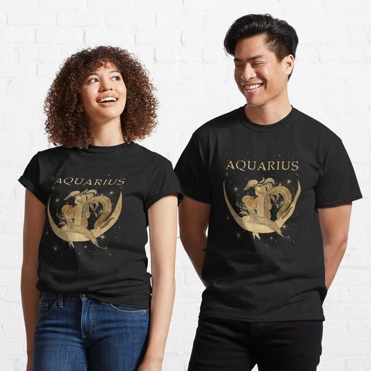 Aquarius zodiac woman Classic T-Shirt