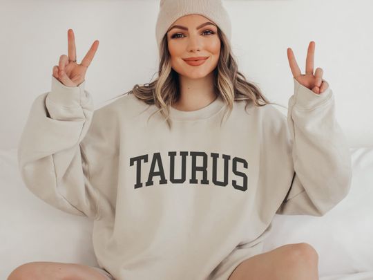 Taurus Crewneck Birthday Sweatshirt | April May Birthday Sweatshirt | Taurus Season Zodiac Astrology Star Sign Gift