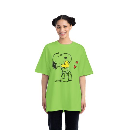 Snoopy and Woodstock Heartwarming Hug Tee, Snoopy Short-Sleeve T-Shirt