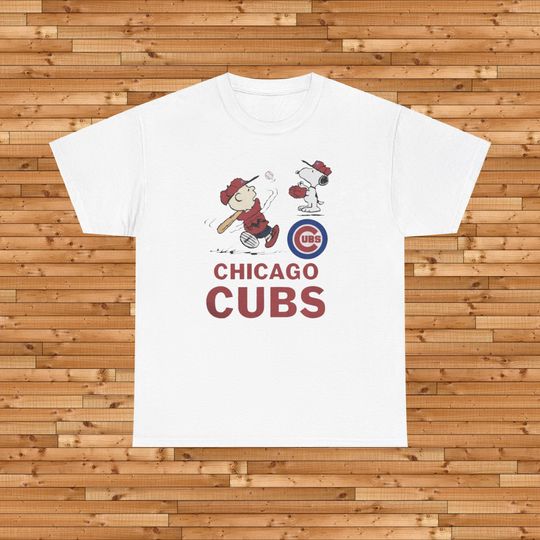 Charli Brown and Snoopy Chicago Cubs Tee
