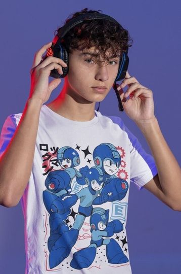 Mega Man Blue Bomber Gaming Shirt