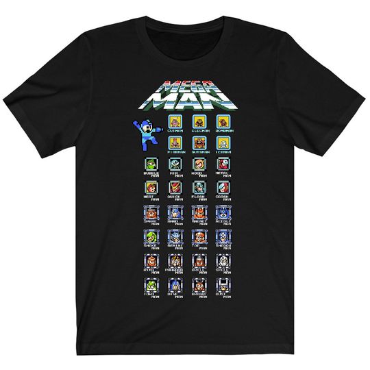Megaman I-IV - Character & Bosses - Unisex T-shirt
