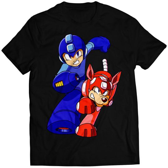 Rockman III Mega Boy With Rush Unisex T-shirt