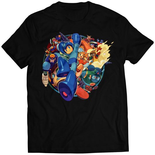 Mega Boy Rockman Collage Unisex T-shirt