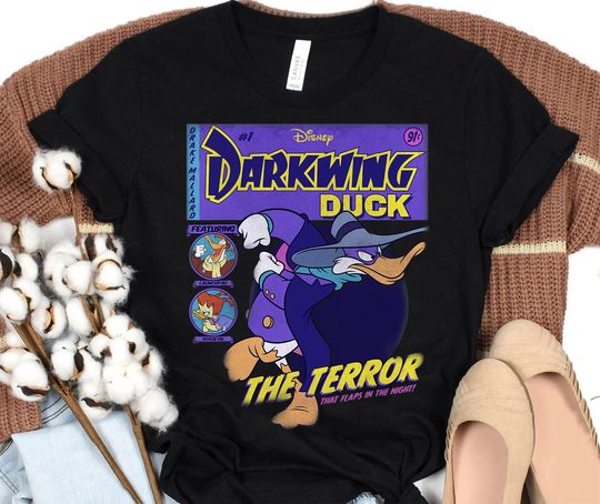 Disney Darkwing Duck Funny The Terror Vintage TV Show Shirt