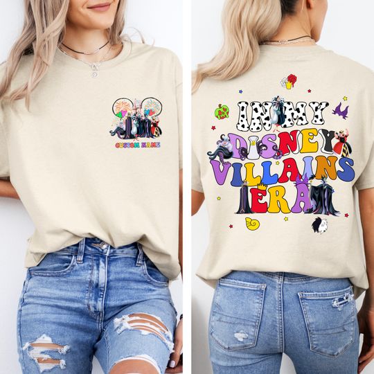Two-sided Disney Villains Bad Girls In My Disney Villains Era T-Shirt