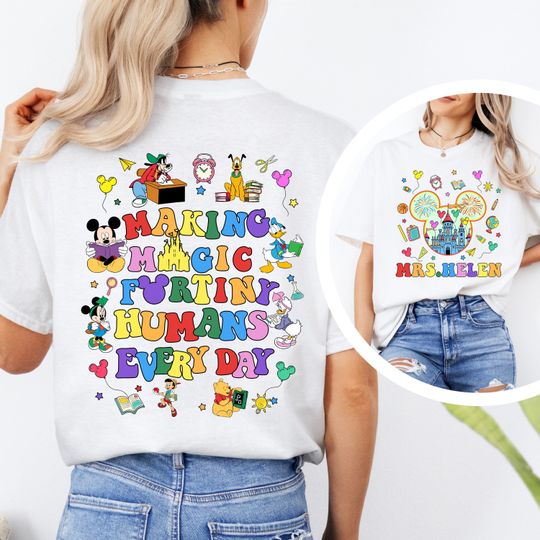 Personalized Disney Teacher Shirt, Disney Teacher Life Shirt