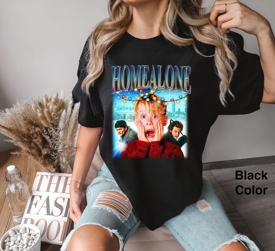 Retro Home Alone Comfort Colors Shirt, Home Alone , Home Alone Christmas Shirt, Kevin Mccallister Shirt, Funny Christmas Shirt
