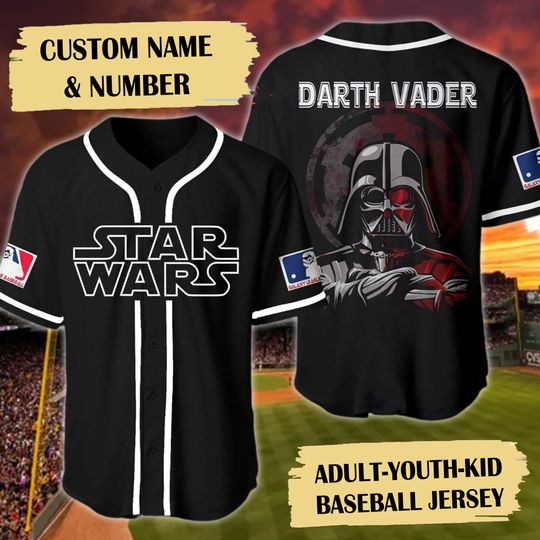 Personalized Space Movie Character Baseball Jersey