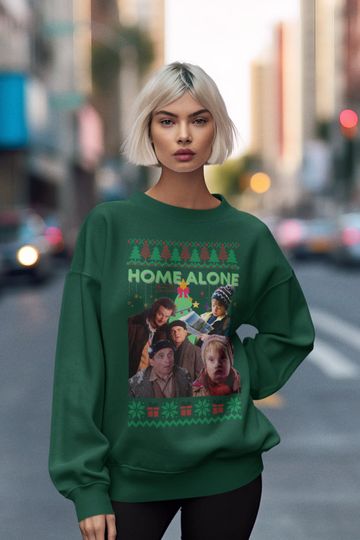 Vintage Home Alone Movie Sweatshirt, Nostalgic Tee, 1990s Movie T-Shirt, Funny Christmas Gift, Classic Film Tee, Cute Funny