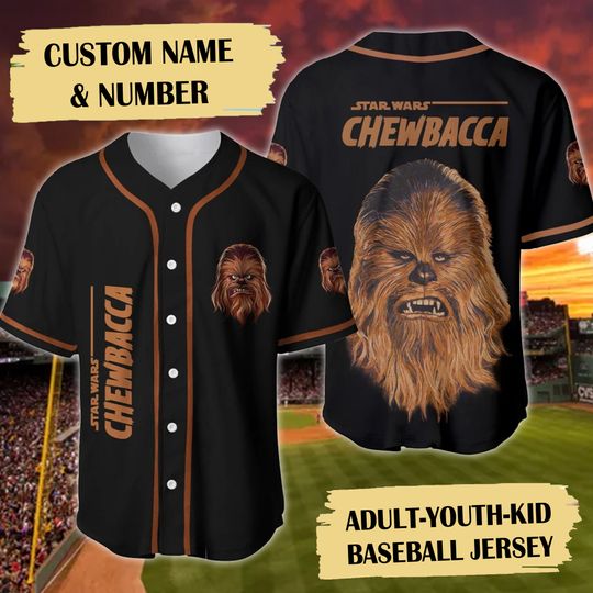 Famous Space Character Baseball Jersey, Loyalty Hairy Soldier Baseball Jersey