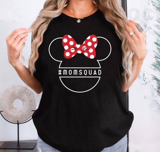 Disney Minnie Mouse Icon Mom Squad Shirt, Mother's Day T-Shirt