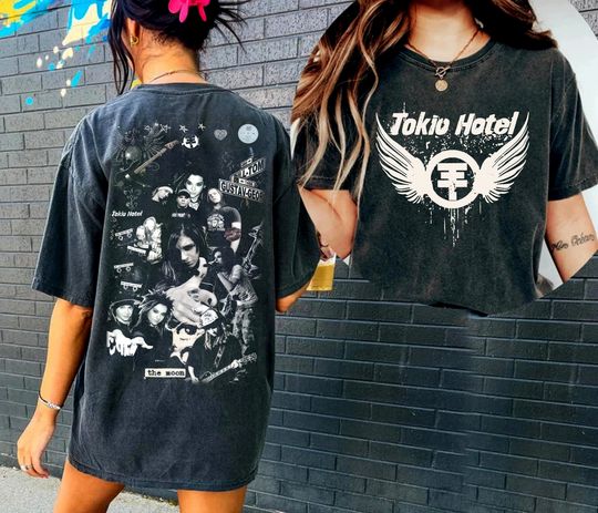 Tokio Hotel shirt, Tokio Music Shirt, Tokoi 2side world tour Merch, 90s Vintage , Tokio Hotel Gift for Men Women Unisex T-Shirt