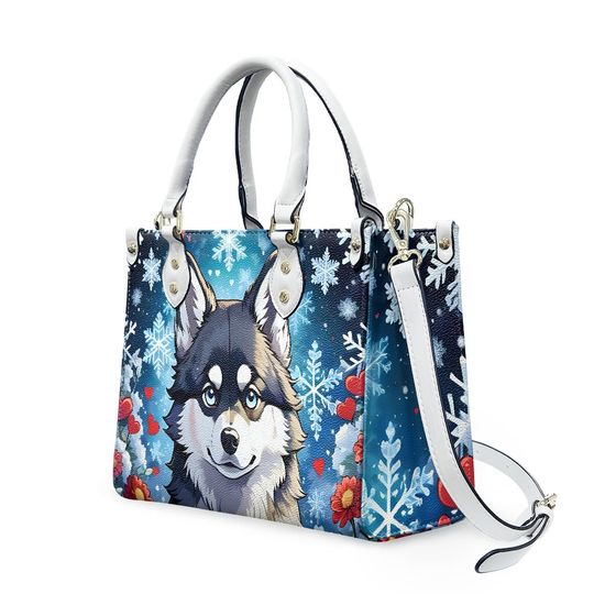 Pomsky Leather Bags, Dog Lover Gift, Gift for Women