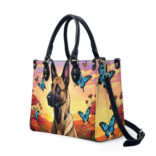Belgian Malinois Leather Bags, Dog Lover Gift, Gift for Women