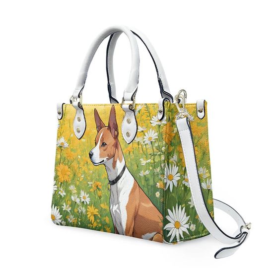 Basenji Leather Bags, Dog Lover Gift, Gift for Women