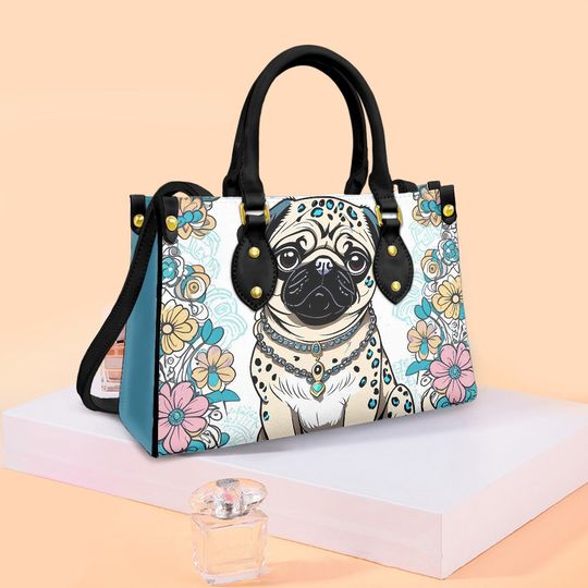Pug Leather Bags, Dog Lover Gift, Gift for Women