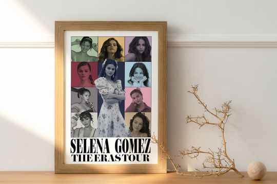 Selena Gomez Eras Tour Print | Selena Gomez Wall Art Eras Tour Poster