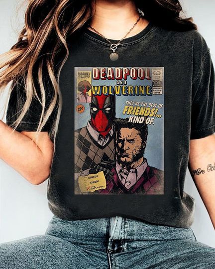 Deadpool & Wolverine Vintage Comic They're The Best Of Friends