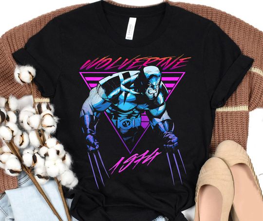 Marvel X-Men Wolverine Neon Retro T-Shirt